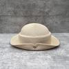 Summer Temperament Hepburn Wind Bucket Hat Fine Straw French Style Foreign Style Top Hat Basin Hat Female Elegant Straw Hat