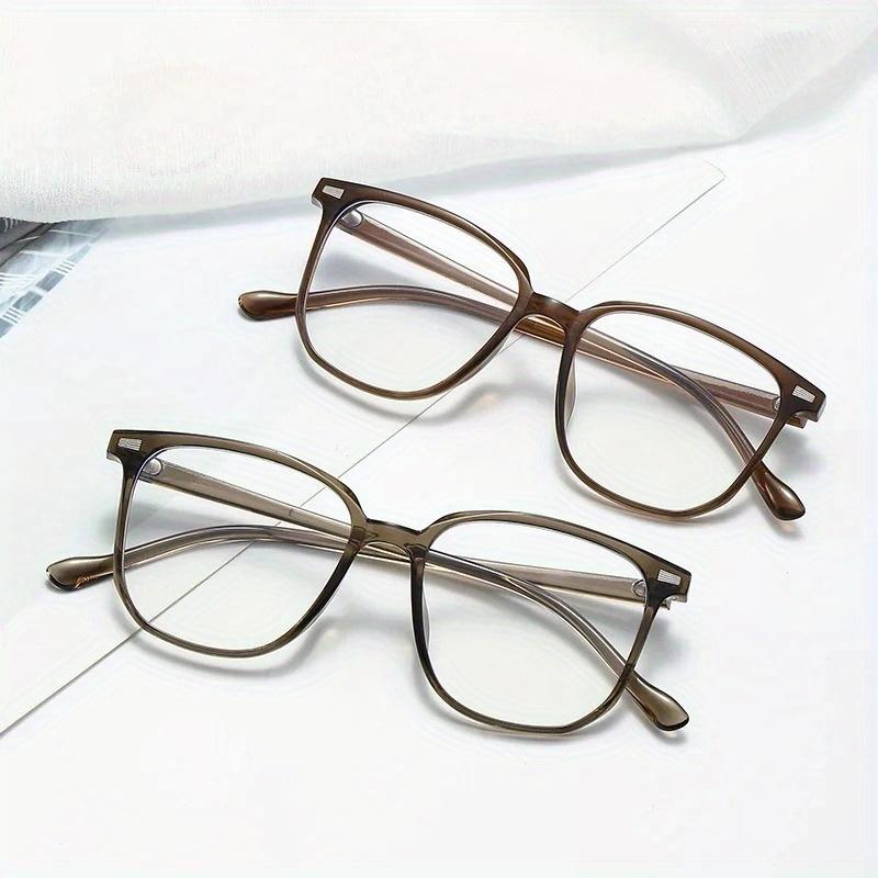 Transparent Computer Glasses Frame Women Men Anti Blue Light Square Eyewear Blocking Glasses Optical Spectacle Eyeglass