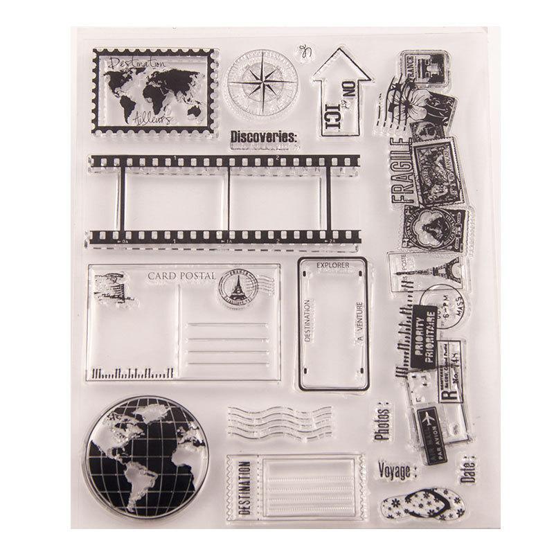Clear Stamp for Card Making Rubber Stamp Transparent Silicone Stamps for Scrapbooking Photo Album Paper Decorations