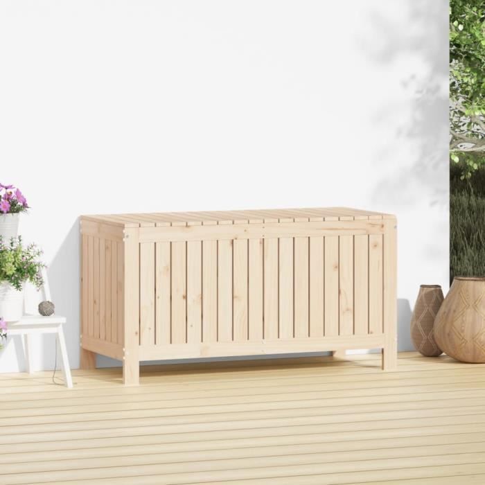 VidaXL Garden Storage Box 115x49x60 Cm Solid Pine Wood 823836