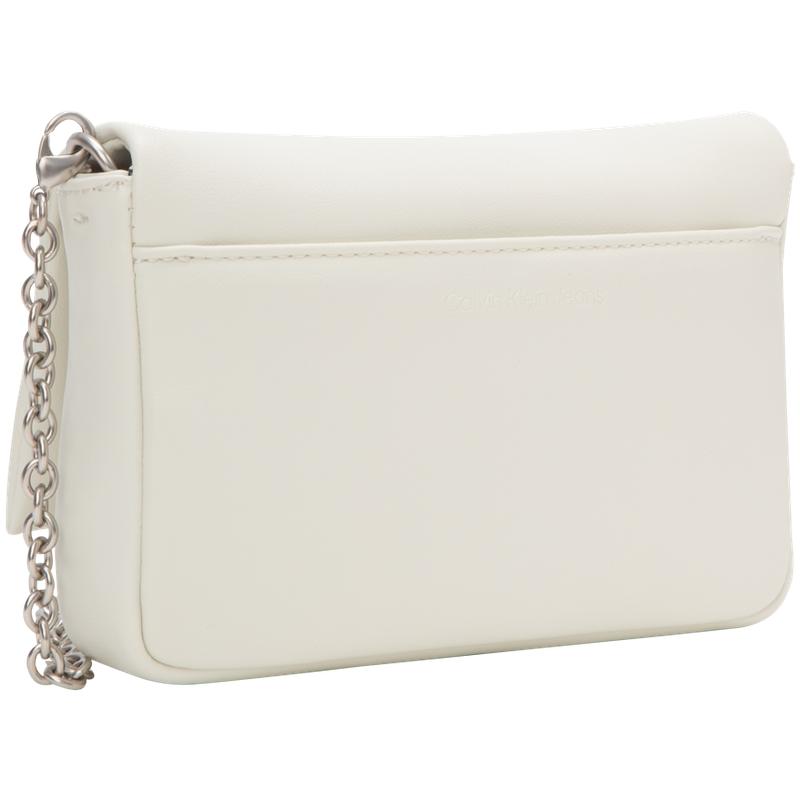 New CALVIN KLEIN Blended Material Crossbody Bags Medium Size Women's Ivory White DP1704-115