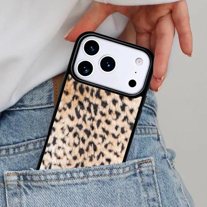 Cheetah Fur Animal Texture Phone Case for iPhone 16e 15 14 13 12 17 Pro Max Plus Air 17pro Cover Coque