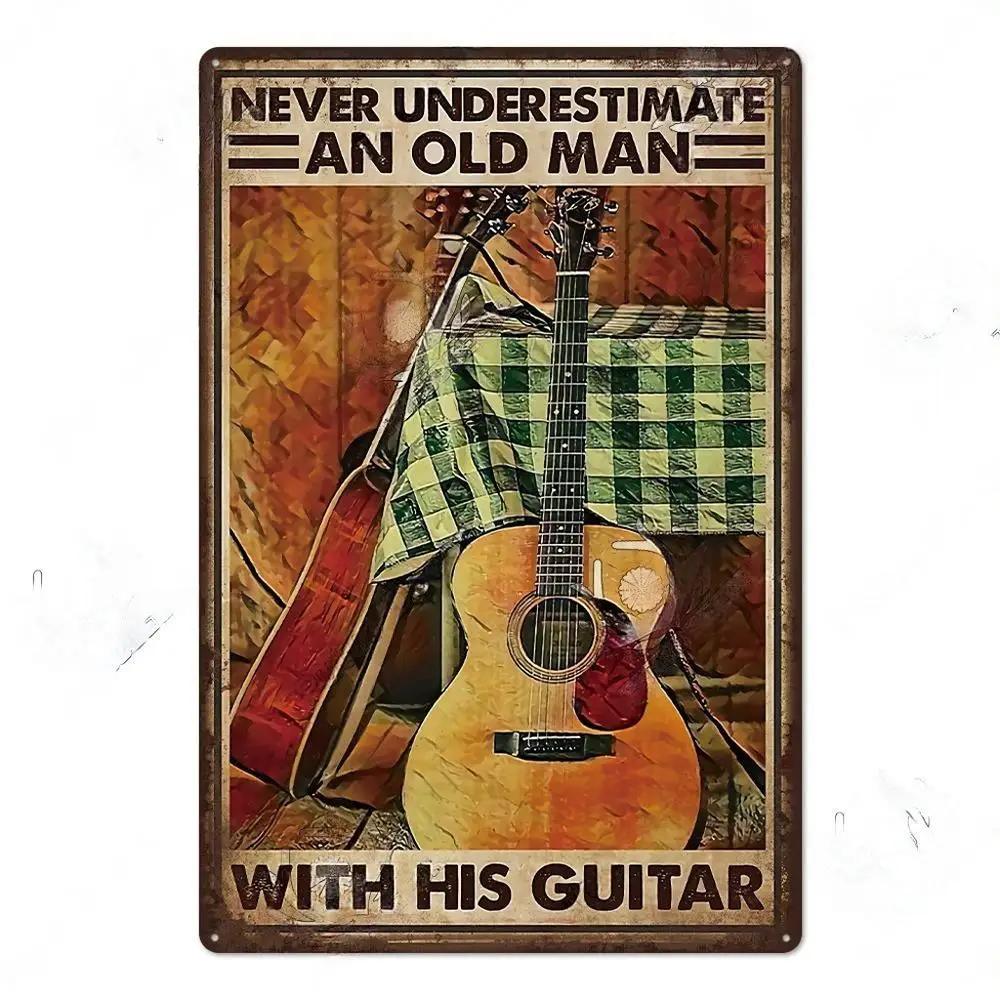 Vintage Musik Blechschild Rock Poster Plakette Metall Retro Wandkunst Dekoration Aufkleber für Bar Pub Man Cave Eisengemälde