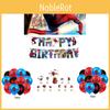 Happy Spiderman Birthday Party Decor Banner Cake Decorations Baby Balloons Kids