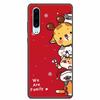 Christmas Phone Cases For Huawei P30 Pro P30 lite Case Black Silicone TPU Soft Cover For Huawei P30 Pro Santa Claus Bumper Funda