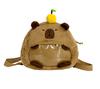 Zaino in peluche Kawaii Capybara per donna, versatile, divertente cartone animato, borsa a tracolla Capibala, borsa tote di grande capacità