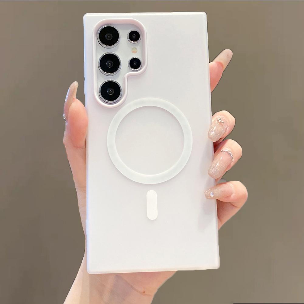 

Желейный Магнитный Чехол для Samsung Galaxy S25 Edge FE S24 S23 Plus Ultra S22 A05S A56 A54 A25 A35 A55 A15 A17 A07 A06 A36 A26 A16 Galaxy S23 Ultra белый