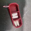 M-3 Compartment Sliding Pill Box With Keychain Sliding Lid Pill Holder Portable Travel Daily Medication Management