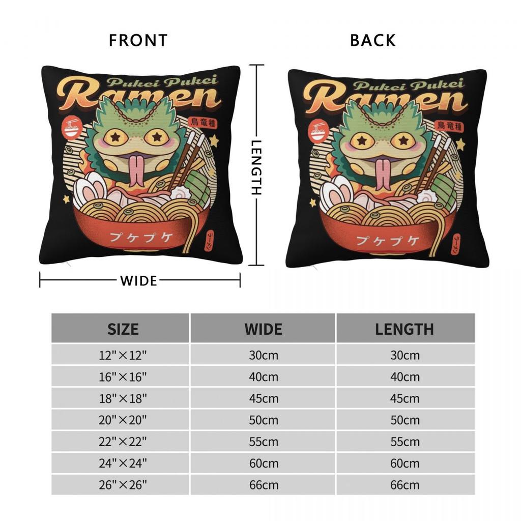 Pukei Pukei Ramen Monster Hunters Kissenbezug Weicher Kissenbezug Dekorationen Spiel Anime Wurfkissenbezug Bezug Zuhause