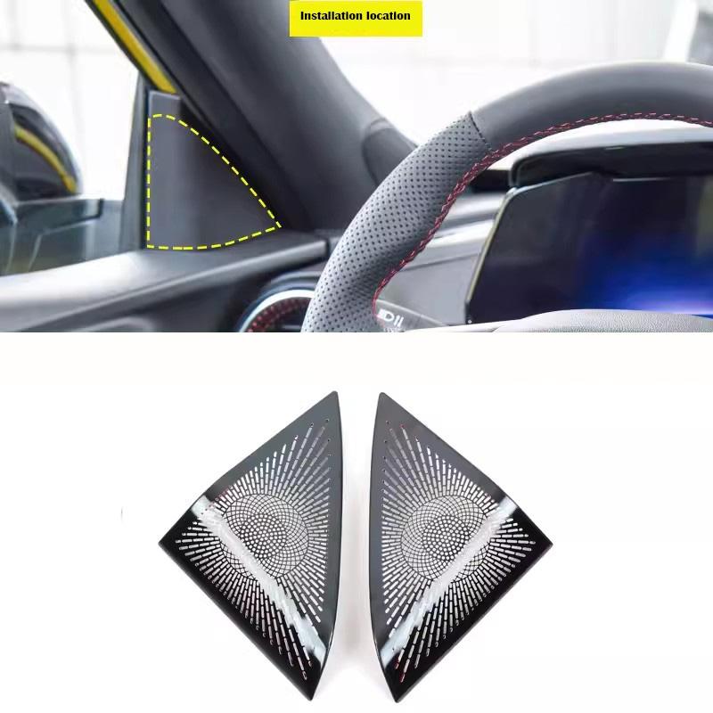 For Chevrolet Trax 2024 steel A Pillar Stereo Speaker Door Speaker Audio Handle Pull Hood Loudspeaker Interior Accessories
