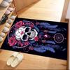 Knife Skull Floor Mat Perfect for Playrooms Dormitory Balcony Entryway Antislip Carpet Office home decor Spiritual Gift