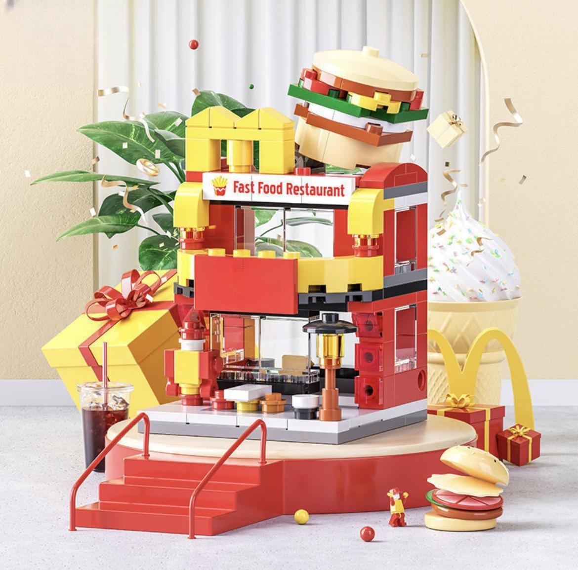 Архитектура Street View House Building Blocks DIY Mini City Store Модель Игрушки Для Рождественских Подарков