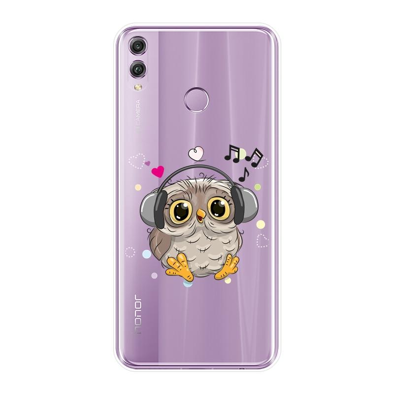 

Задняя крышка с милой совой для Huawei Honor 8X MAX 10 9 8, мягкий силиконовый чехол для Huawei Honor 7 8 9 10 Lite 7S 7X 7A 7C Pro, чехол для телефона Honor 7 5.2 inch