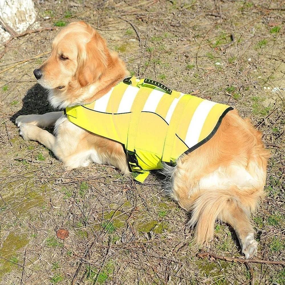 Reflective Dog Life Jacket Superior Buoyancy Swimwear Safety Vest  Summer Swimming