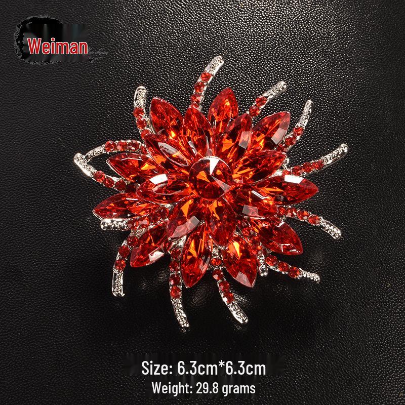 Japanese Style Luxury Brooch: Elegant High-End Women's Pin for Sweater or Lapel