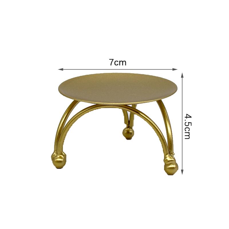 Železné černé pozlacené svícny pro domácí dekoraci svatebních večírků