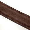 [FashionBerry] Brown A Italian-made Genuine Leather Suede Thin Belt for Men and Women. Italian Leather Belt for Business, Formal, and Casual Wear.
