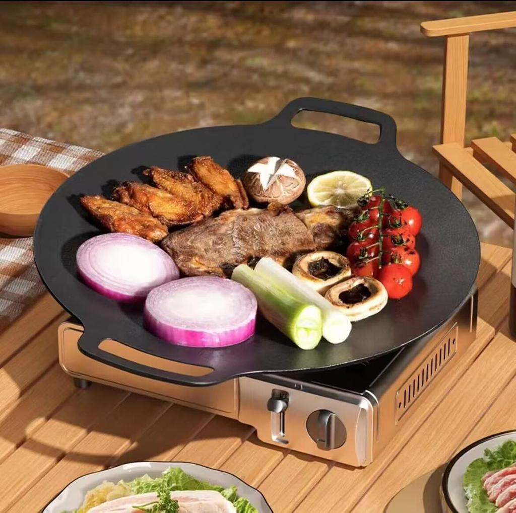 Maifan Stone Non Stick Grill Pan Korean Bbq Plate Outdoor Camping Home Use Compatible Induction Cookers Multiple Size Options