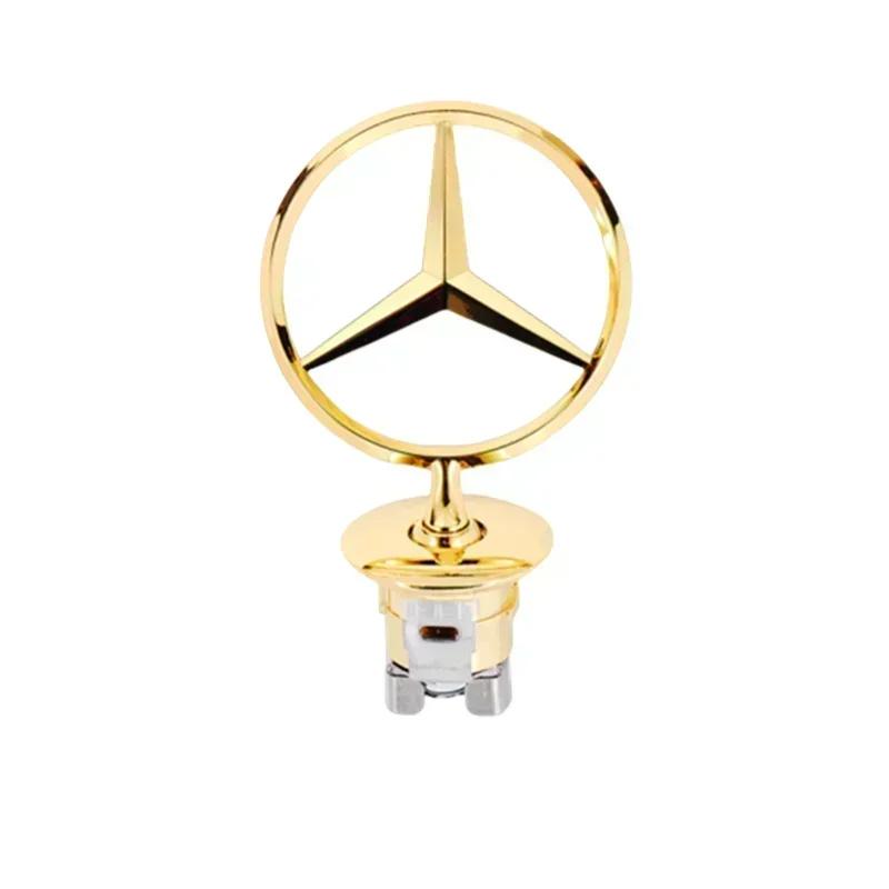

C200 E200 For Mercedes Benz 3D Metal Car Front Bonnet Hood Emblem Badge for Mercedes Benz W202 W203 W204 W205 W208 W210 W220 GL