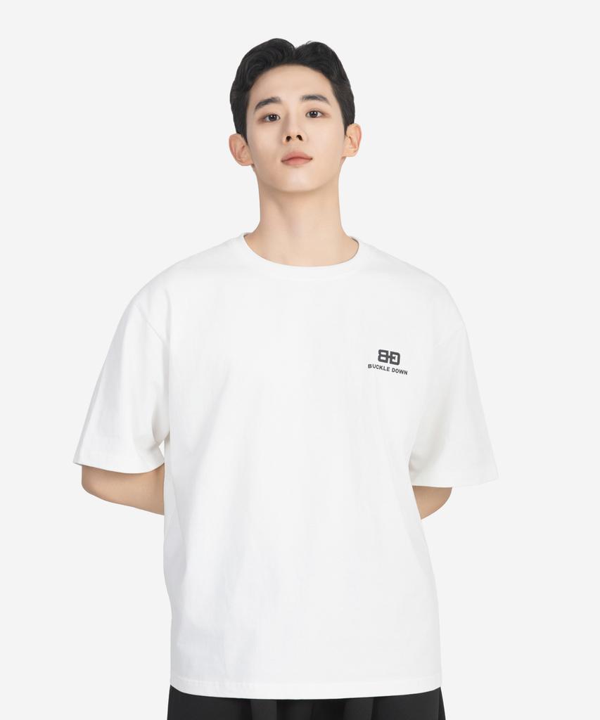 Beokeuldaun [2 Pack] Simple Oversized Bd - Logo Printed Standard T-Shirt