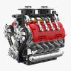 Kuangjie V8 Twin-Turbo Engine Model: High-Difficulty Mechanical Assembly Toy for Boys