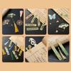 1 Pc Retro Floral Painting Metal Bookmark Hollow Bronzing Bookmark With Tassel Stationery Gifts For Book Club Reader
