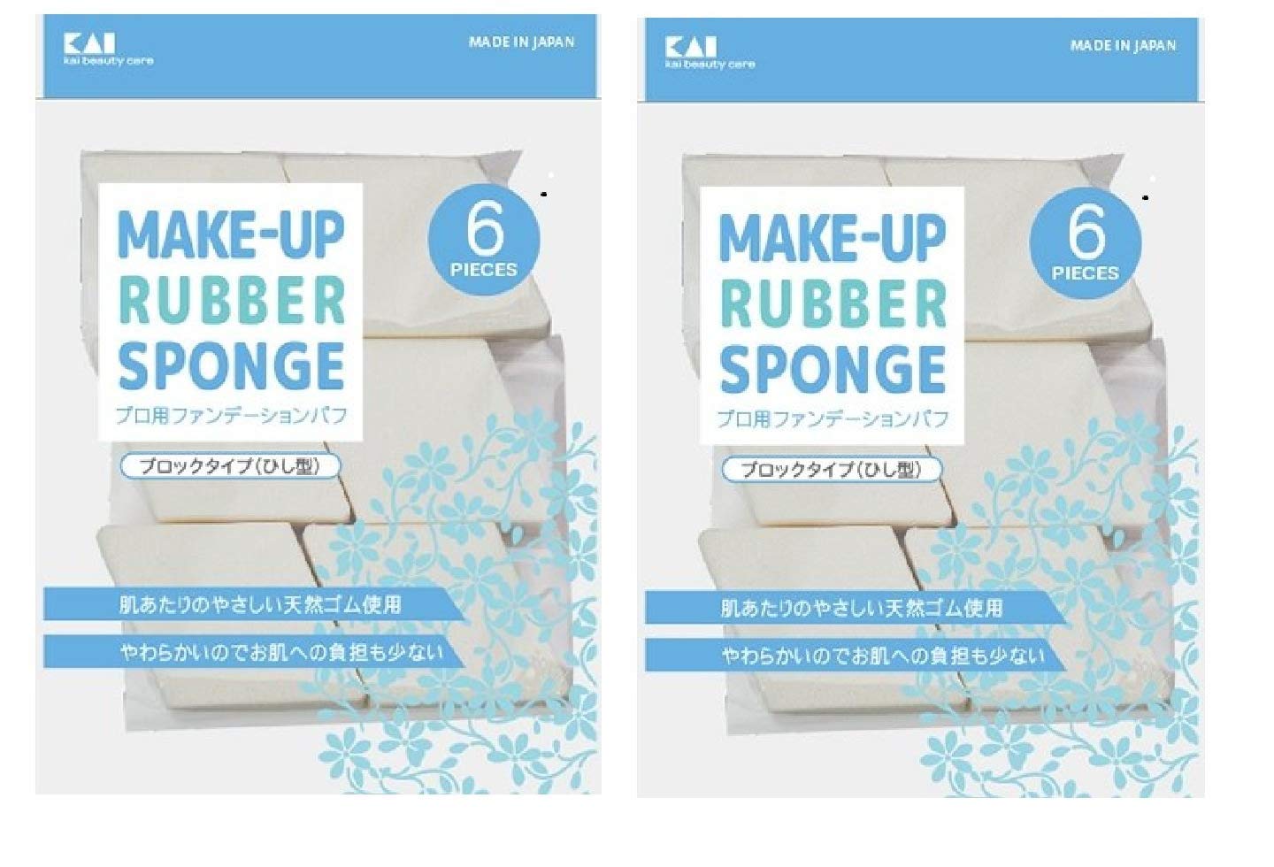 

Diamond-shaped foundation puff, 6 pieces, KQ3062, set of 2