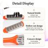 Pro Hairdressing Straightener Hair Brush Boar Hair Straightening Double Brushes V Shape Comb Clamp Not Hurt Styling Tools Diy