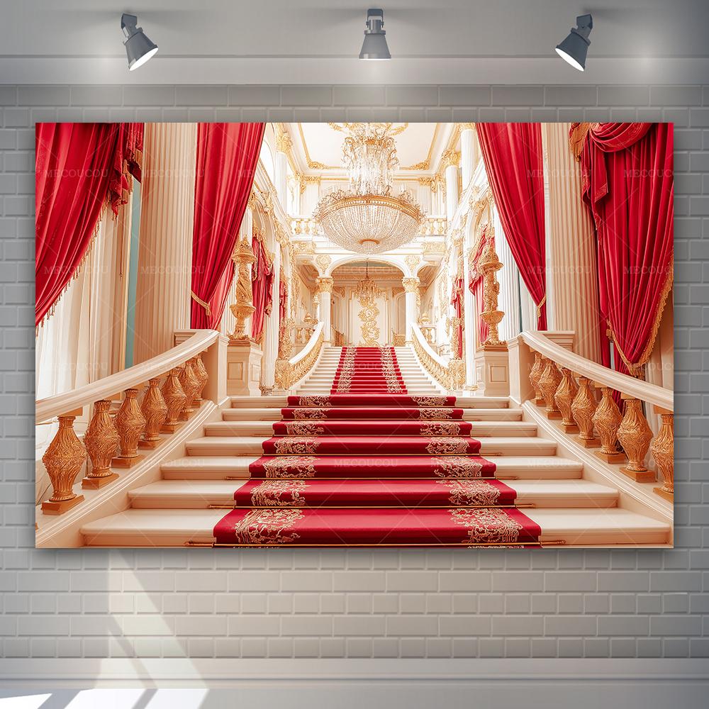 Sfondo Rosso di Lusso per Eventi, Ballo, Laurea, Cerimonia, Decorazione Sfondo per Fotografia a Casa e in Studio