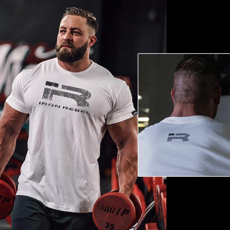 IR Tiger Head Loose Fitness Training Gym Leisure TShirt Mens and Womens Luxury Brand Top