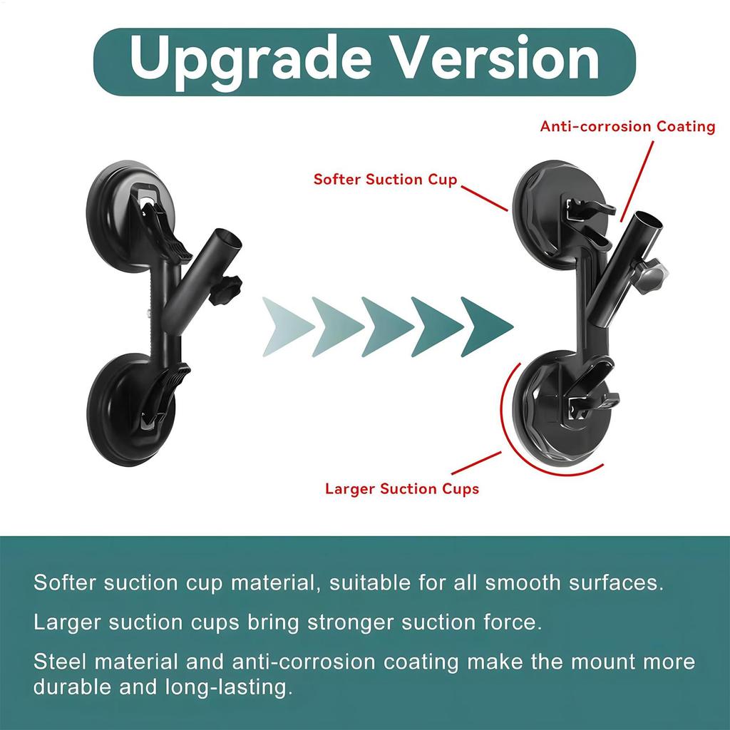 Suction Cup Flagpole Holder Portable Quick Installation Flagpole Holder For Sedan Truck Boat