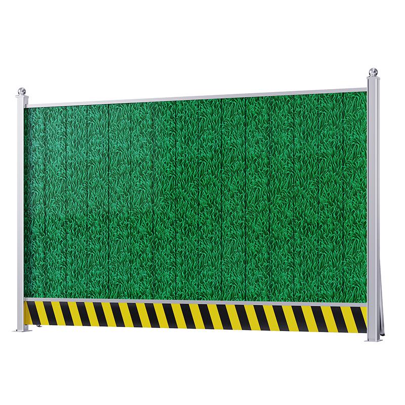 Municipal Road Construction Louvered Safety Fence: Perforated Metal Hoarding for Site Isolation