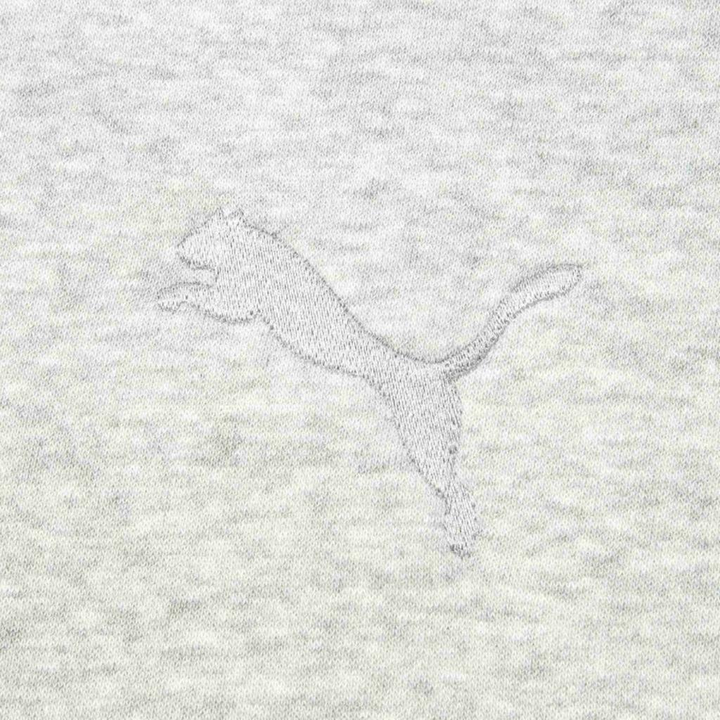 Puma Elevated Crewneck Pullover Warm Fleece Casual Round Neck Sweatshirt Men Sweatshirt Light-Heather-Gray 674081-04