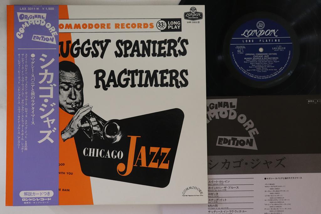 LP Record MUGGSY SPANIER & HIS RAGTIMERS - Chicago Jazz LAX3311 LONDON 1974 Japan Obi Jazz Used