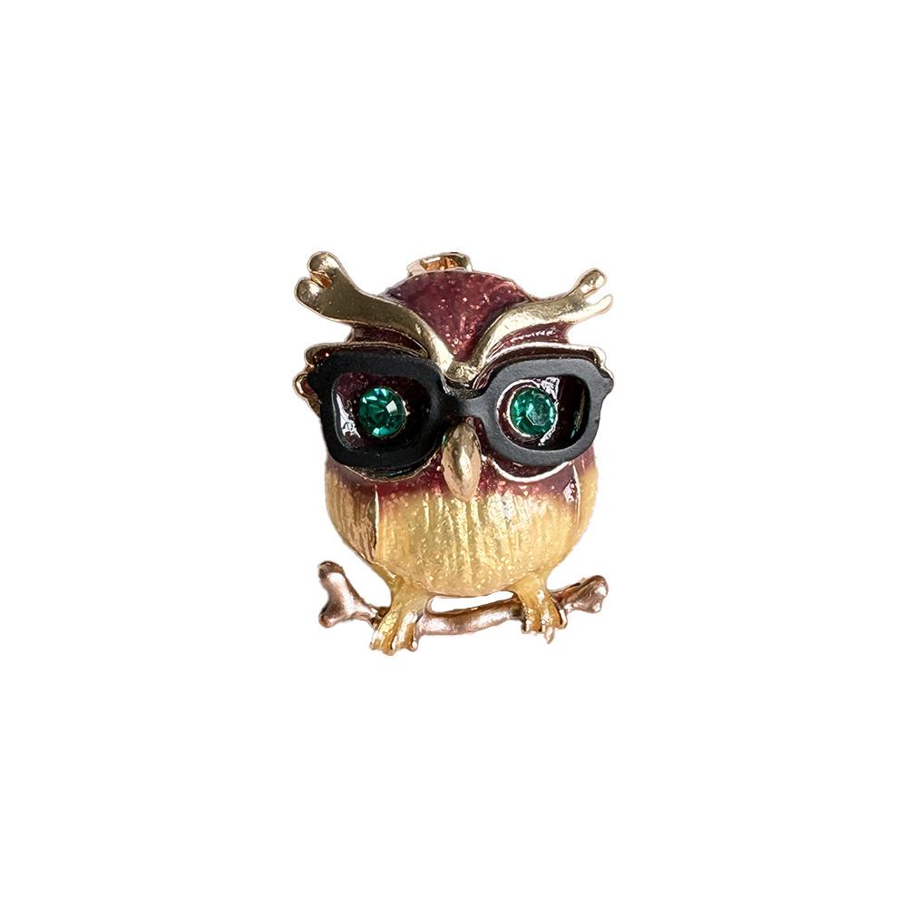 Japanese and Korean Cartoon Owl Brooch, High-end Female Niche Design, Cute Brooch