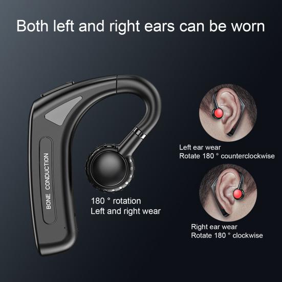 1ks M-618 Bone Conduction sluchátko Vodotěsné Háček na ucho s dlouhou pohotovostní dobou kompatibilní s Bluetooth 5.1 bezdrátová náhlavní souprava pro firmy