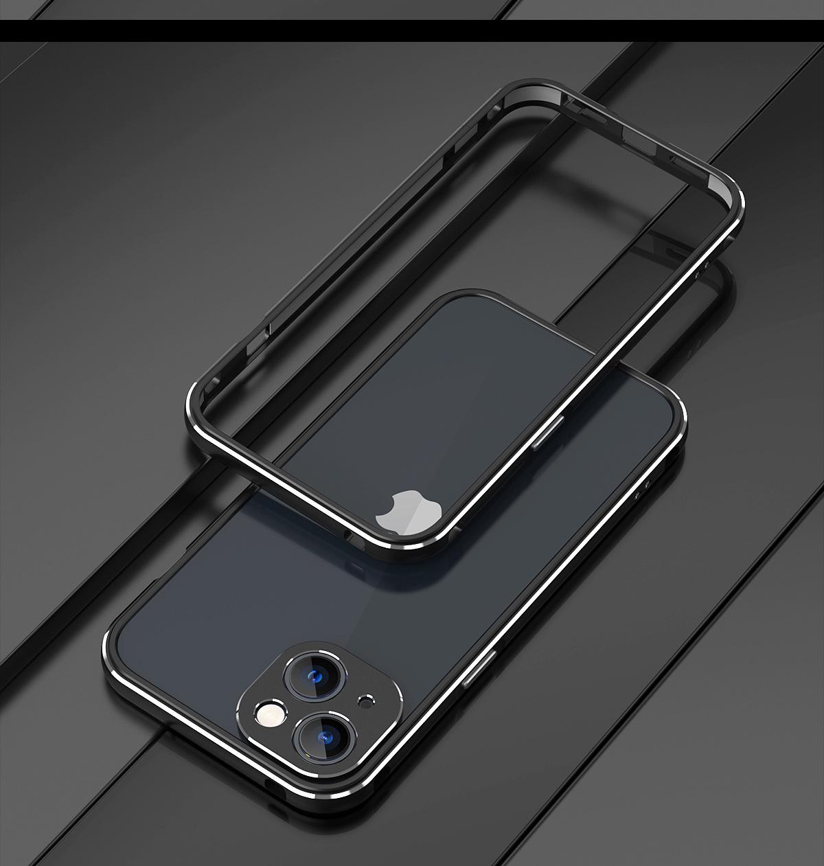 

Aluminum Bumper & Metal Lens Frame Case for IPhone 14 13 15 Pro Max Plus 12 Mini 14Pro 15Pro 14Plus IPones i15 Shockproof Cover For IPhone 14