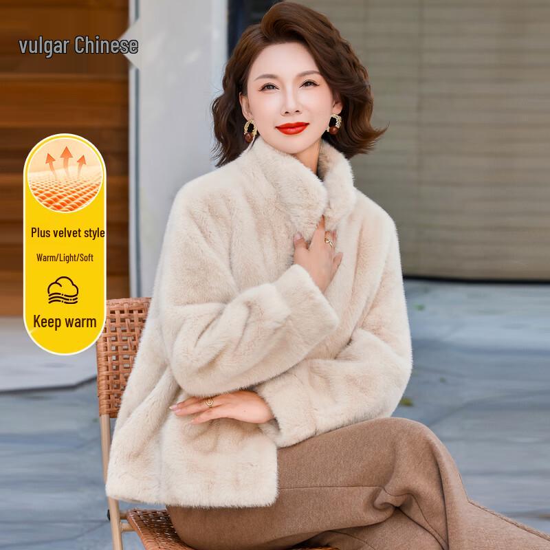 

Зимове пальто зі штучного хутра для жінок середнього віку S (up to 99 lbs)