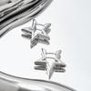 1pair Fashionable Star Design Hoop Earrings for Women for Daily Decoration