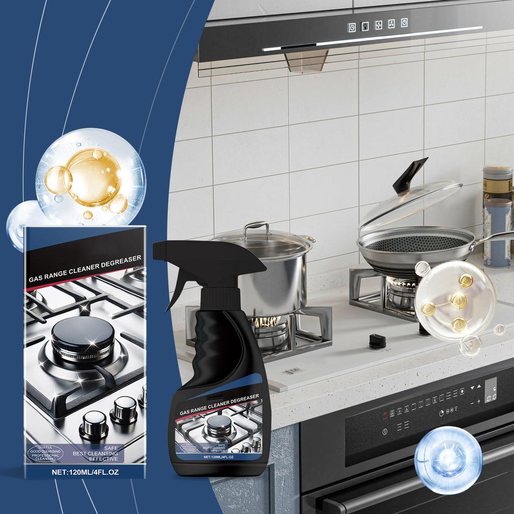 Gas Stove Cleaner, Multi Functional Degreaser For Gas Stove, Makes Your Stove Look New 120ml