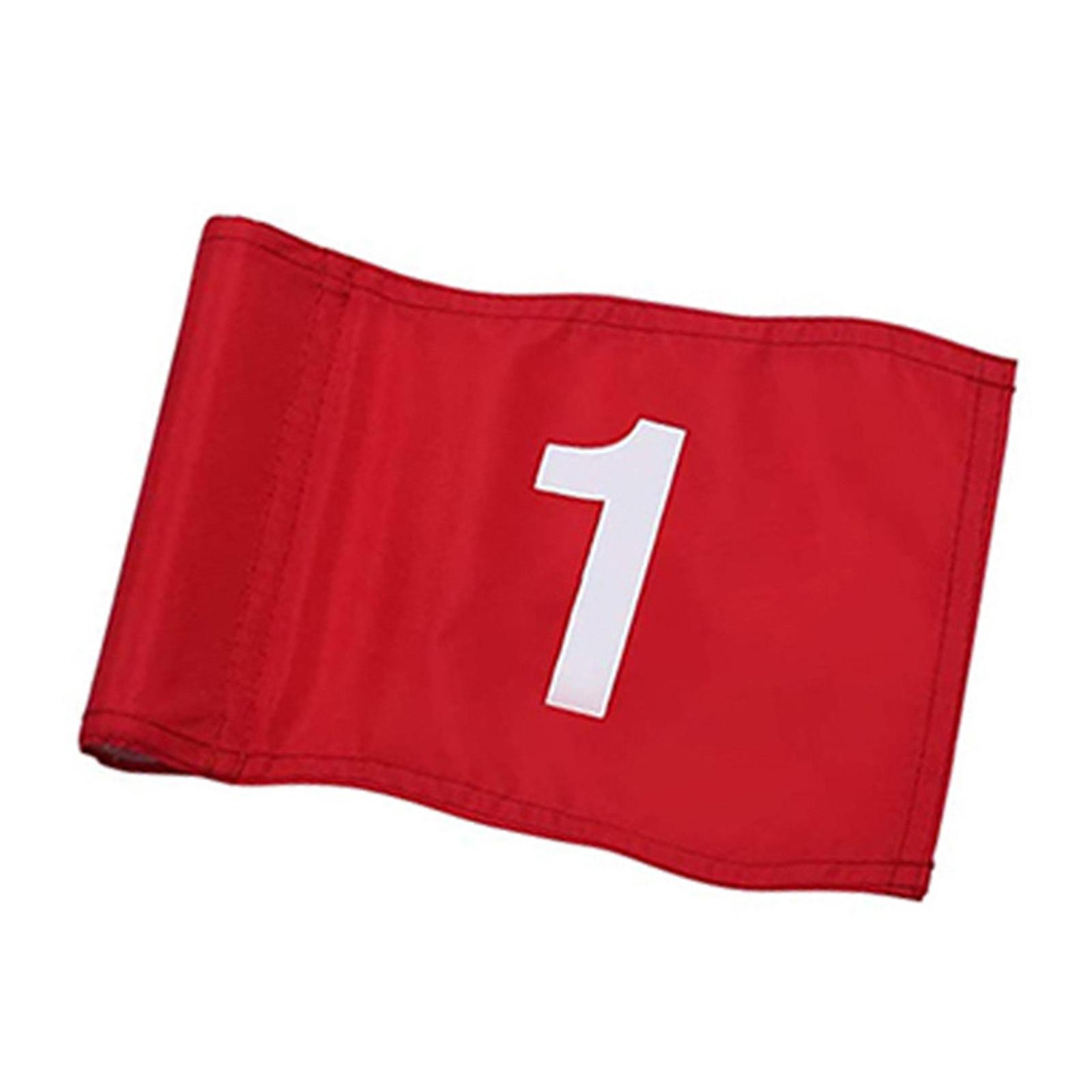 

Golf Flag Portable Detachable Two-Section Flagpole - Practice Hole Cup for Putting Green Training 1 Flag