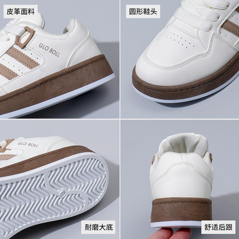 2025 spring little white shoes new Korean version ins female students height increase platform sports board shoes casual shoes female TA01