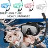 XIAOTREE Adult Snorkeling Mask and Snorkel Set, Tempered Glass, Full Dry Snorkel, Professional Panoramic Snorkeling Gear