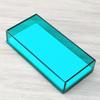High Quality Custom Logo Acrylic Rectangular Eyelash Tile Case Cover Durable Extension Tool Case Custom Logo Color
