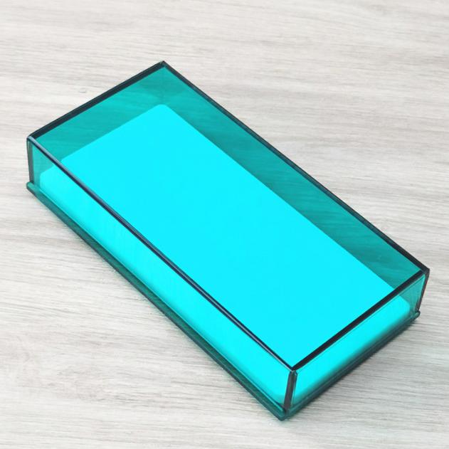 High Quality Custom Logo Acrylic Rectangular Eyelash Tile Case Cover Durable Extension Tool Case Custom Logo Color