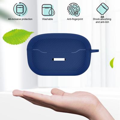 Earphone Case Precise Hole Positioning with Key Rings Drop-proof Dustproof Waterproof Silicone Protective Cover for JBL Endurance Race