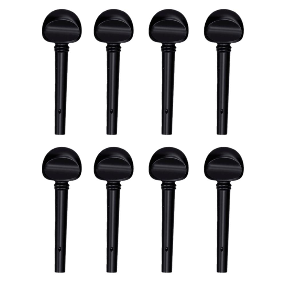 8PCS Predrilled Holes Violin Tuning Pegs Ebony Material Musical Instrument Pegs  Violin Replacement