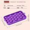 25-Grid Round Silicone Ice Ball Mold