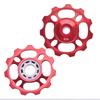 11T   Wheel Rear Derailleur Pulley for Mountain Bike   Replacement Parts(Red)
