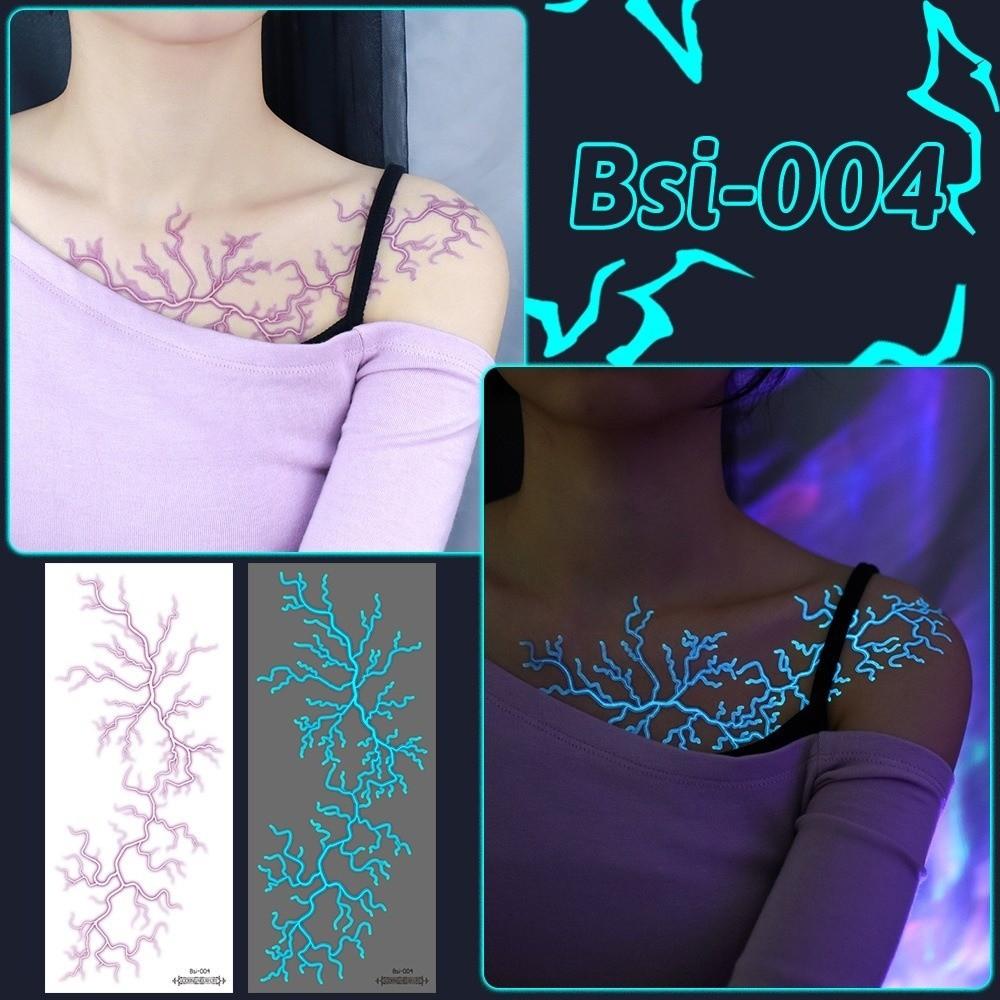 Crack Mark Temporary Tattoo Stickers Waterproof Body Art Stickers Halloween Tattoo Stickers Makeup